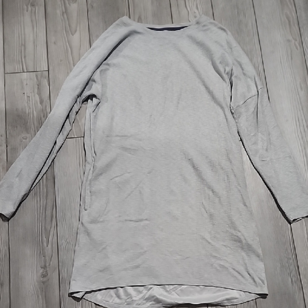 Long Sleeve Gray Dress